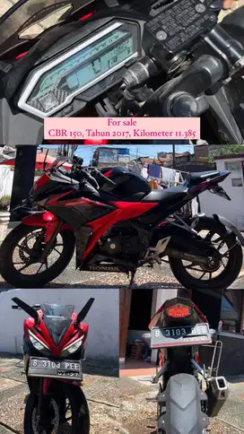 DIJUAL CBR 150CC Pajak Hidup. KM rendah. mesin terawat.