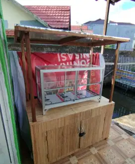 Dijual meja rombong kondisi baru