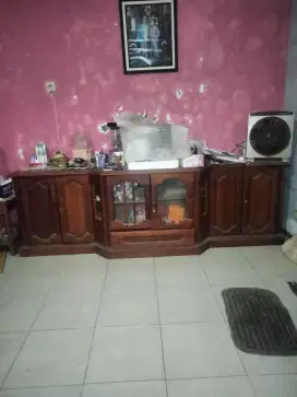 Bufet rak tv full kayu jati