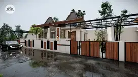 DIJUAL HUNIAN MEWAH DESIGN ETNIK 2 MENIT DARI JL UTAMA JOGJA SOLO