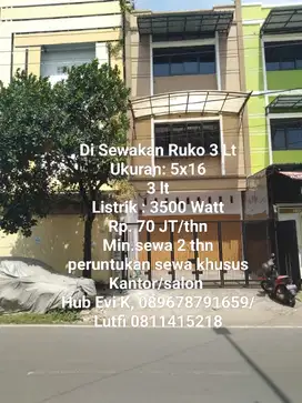 Di Sewakan Ruko jl.Srigala, siap buka usaha.