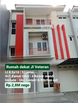 Rumah mewah jl Veteran utara