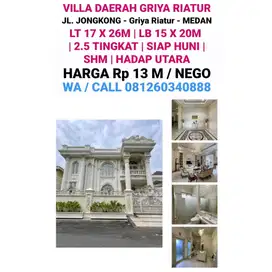 DI JUAL 1 UNIT VILLA LUX SIAP HUNI DAERAH GRIYA RIATUR