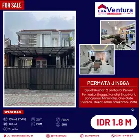 Dijual Rumah 2 Lantai Di Perum Permata Jingga, Kondisi Siap Huni