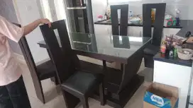 Meja+kursi makan kayu jati