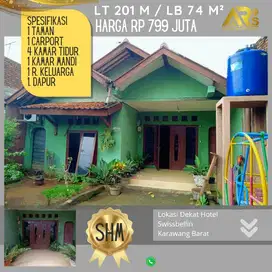 Rumah Dekat Hotel Swissbellin Karawang Barat Bisa Diangsur 3 Tahun