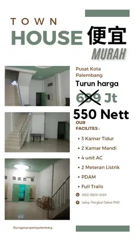 jual rumah murah di sekip pangkal