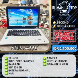 Asus a455L. Core i3 Gen 4. ram 4gb. ssd 256gb.