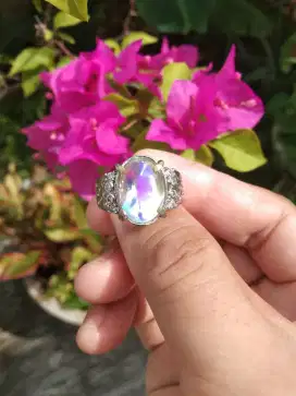 Natural Kalimaya India Ring Alpaka