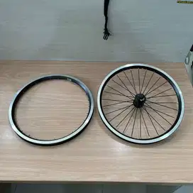 Wheelset / Velg depan Belakang sepeda Brompton Black Edition