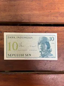 Uang 10 Sen Indonesia tahun 1964