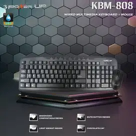 Keyboard Dan Mouse 3 Power UP KBM-808