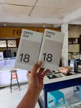 ( Respon cepat wa ) Oppo A18 4/128 Garansi resmi 1thn