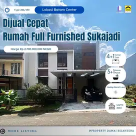 DIJUAL RUMAH FULL FURNISH BUKIT INDAH SUKAJADI