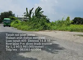 Lahan plot pergudangan menganti