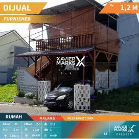 Dijual Rumah 2 Lantai Bonus Furnish di Villa Bukit Tidar Malang