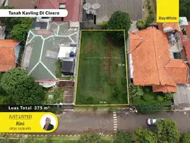 Cinere luas 375 dalam komplek depan Mal cinere