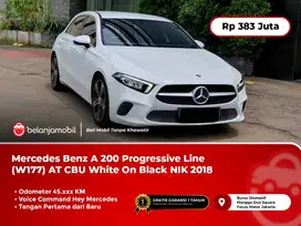 [RECORD] Mercedes Benz Mercy A200 A 200 Progressive Line AT White 2018