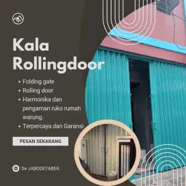 Rolling door folding gate berkualitas, murah dan garansi panjang, good