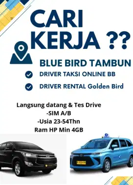 Lowongan kerja terbaru driver, supir, sopir, pengemudi