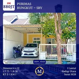 Rumah Purimas Rungkut Surabaya Timur dkt UPN Medokan Ayu Gununganyar