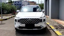 Hyundai Santa Fe 2.5 Bensin Signature 2022 Panoramic AT Putih km33rb