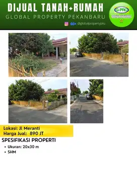 Dijual Tanah Tengah Kota Jalan Meranti, Siap Bangun