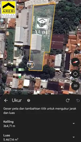 Disewakan Tanah+Gudang pinggir, strategis,akses container d