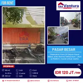 Disewakan Ruko Di Pasar Besar, Area Ramai, Cocok Untuk Usaha