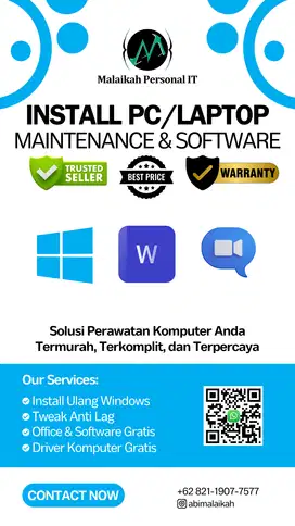 Jasa Install Ulang & Maintenance PC / Laptop