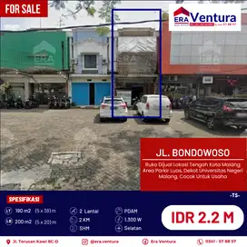 Ruko Dijual Lokasi Tengah Kota Malang, Area Parkir Luas, Dekat UM