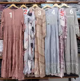 GAMIS RAYON MOTIF - FASHION WANITA