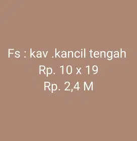 Di Jual Tanah di Kancil Tengah , Mks