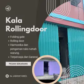 Pagar besi, folding gate, rolling door baru dan bisa service kerusakan