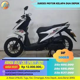 BEAT SPORTY CBS 2021 DP MULAI 500RB ANGSURAN PALING MURAH