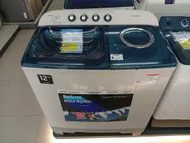 Mesin cuci 2 Tabung Samsung 12 KG Bisa Dicicil Tanpa DP Bunga 0%