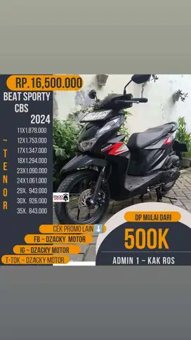 BEAT FI SPORTY CBS 2024 JUAL CASHCREDIT DP MULAI 500K