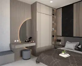 Desain Interior Apartemen Full Furnish