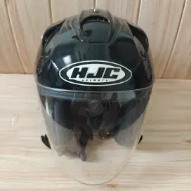 BEKAS - Helm motor HJC FG-jet halfface hitam glossy grafis size XL