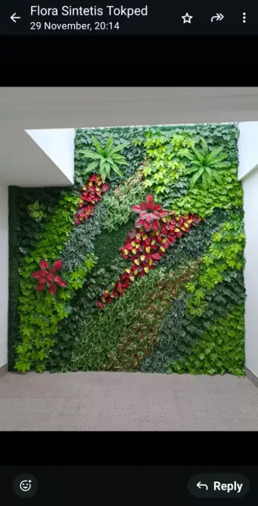 Vartikal artificial ukuran 1x1