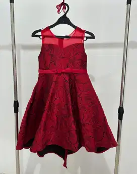 (KIDS) dress anak maroon dress premium Size 16/150 #CITT563 #lovecitta