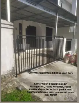 DISEWAKAN RUMAH BISA UNTUK KANTOR / MESS DI BALIKPAPAN BARU BB