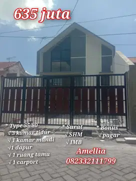 rumah ready stock selangkah ke pasar wadungasri, tropodo, waru