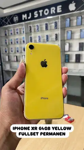 Iphone xr 64gb yellow fullset jaringan permanen