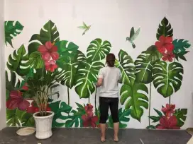 JASA MURAL LUKIS DING DING CAFE RESTO KOST APARTEMENT. PROMO