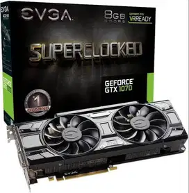 VGA EVGA Superlocked GeForce GTX 1070 GDDR5 8GB