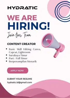 LOKER CONTENT CREATOR SURABAYA TIMUR