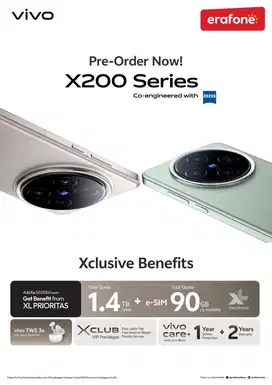 Pre Order vivo X200 series banyak untungnya