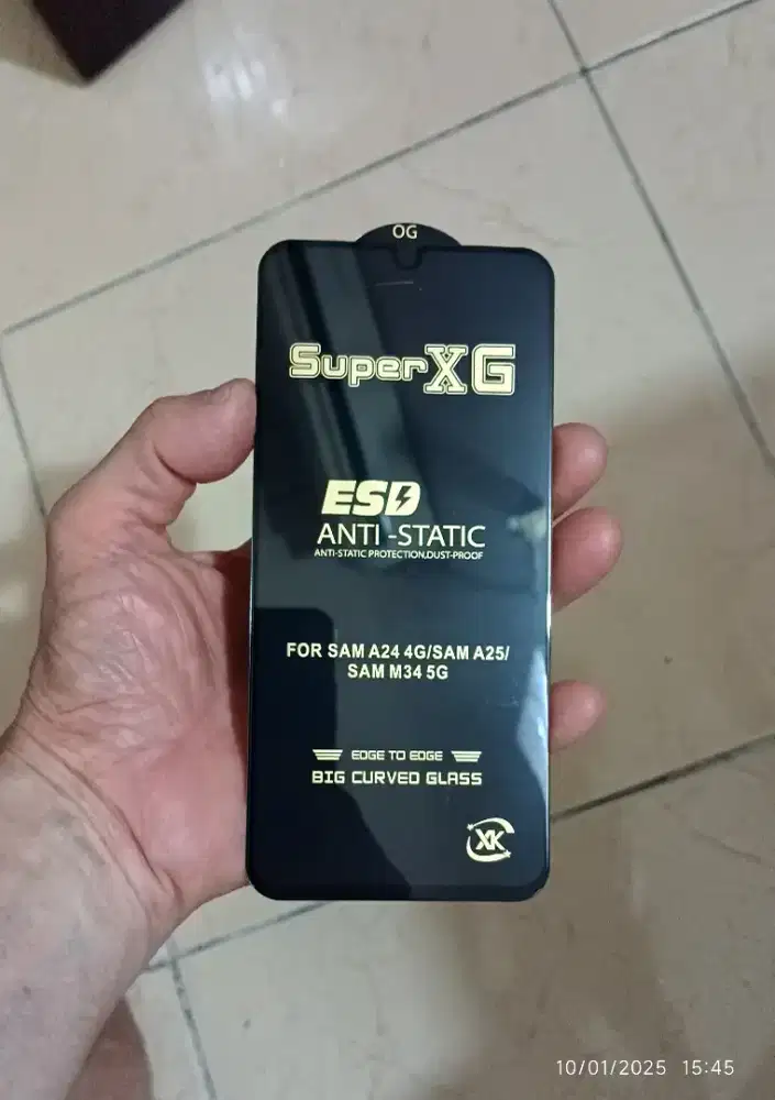 TG Anti Static Clear Premium FullCover Samsung A15 (4G/5G), M15, A24.