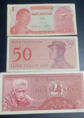 Uang kertas jadul Indonesia